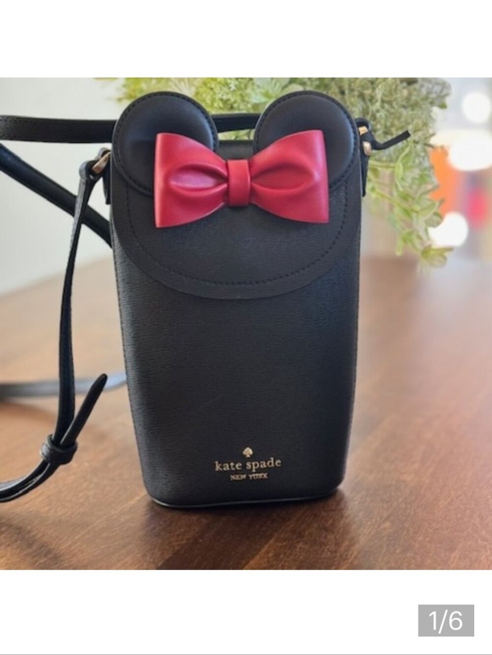 Kate Spade x Disney North South 3D Phone Crossbody KG704 Minnie Mouse Bow